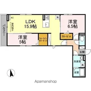 シャルルーズ【2階】の間取り