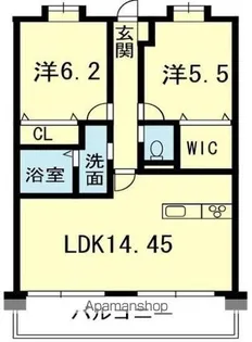 グラディート新町【603号室】の間取り