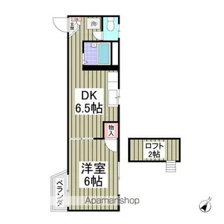 草加第28レジデンス【2階】の間取り