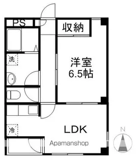 アパートメント松田南館【303号室】の間取り