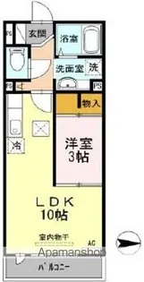 フォンティーヌ柏【1階】の間取り