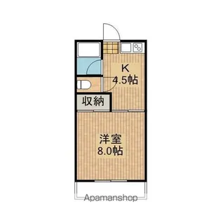 吉尾コーポ【202号室】の間取り