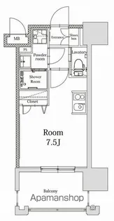 エンクレストALIVE白金【9階】の間取り