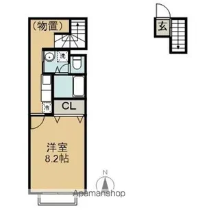 1Kの間取り画像