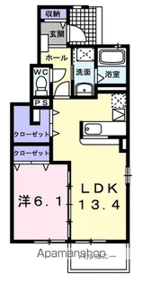 ウエスト・モイⅠ【1階】の間取り