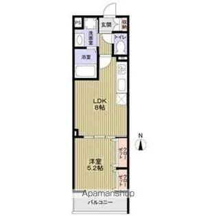 フォレストクリエオーレ諸口【1階】の間取り