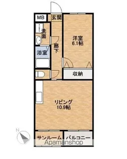 ATLANTIS【202号室】の間取り