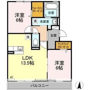 カルチェ ASUKA【1階】の間取り