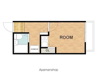 コーポサザン【206号室】の間取り