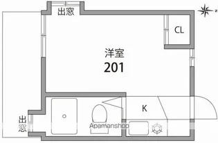 スタンバック若林【2階】の間取り