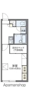 レオパレスたんぽぽ【103号室】の間取り
