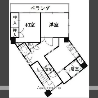 神丘町ハイツ【4階】の間取り
