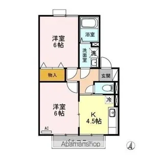 プロスパー T.O【2階】の間取り