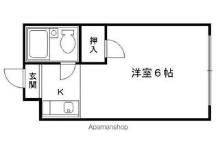 飛翔館【205号室】の間取り