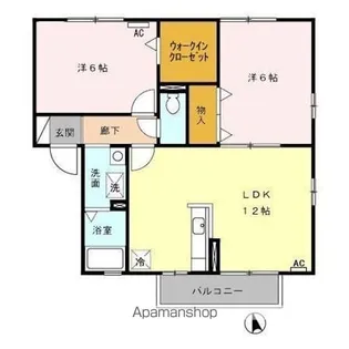 HIGH AVENUE B【2階】の間取り