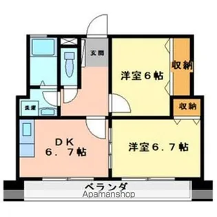 第二中央ビルディング【3階】の間取り