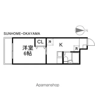 メゾン岡町【5階】の間取り