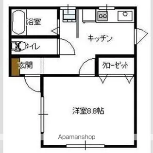 エルベ青山【1階】の間取り