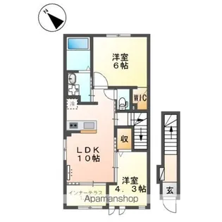 ジュネス【2階】の間取り