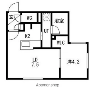 KIII南9条(キー南9条)【2階】の間取り