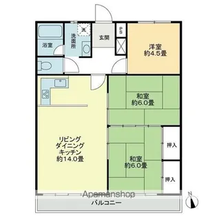メゾン栗林【5階】の間取り