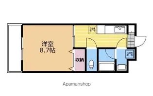 プリムヴェールSS【203号室】の間取り