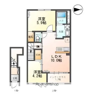 ルミナス・ハイム ASAKA【2階】の間取り