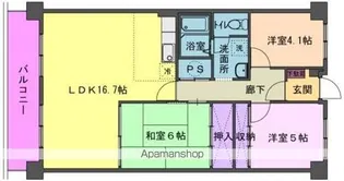 パークサイド・ヴィュー【303号室】の間取り