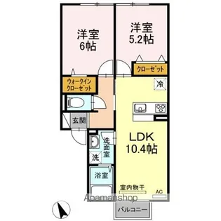 カリーノひな【2階】の間取り