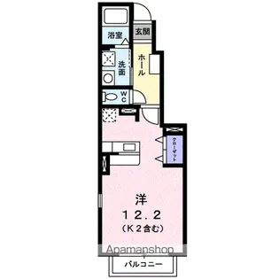フロントフィールド1番館【1階】の間取り