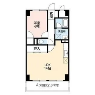 アルデール三郷 B棟【8階】の間取り