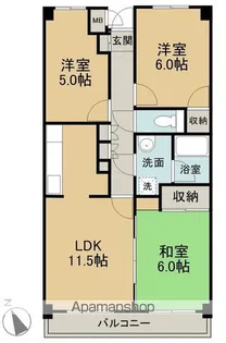 マイン東高須【106号室】の間取り