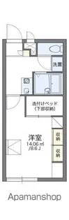 レオパレスアルファ【202号室】の間取り