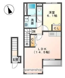 FELICIA AMELLOIDES【2階】の間取り