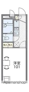レオパレス中徳島 あまの【2階】の間取り