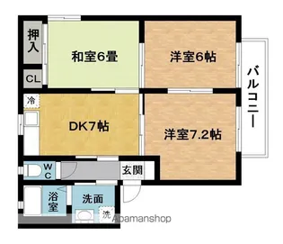 桜道コートB【2階】の間取り