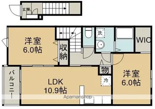 アステール【2階】の間取り