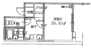 木乃池プラザ南馬込【1階】の間取り