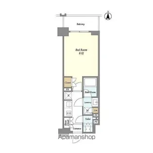 ラティエラ両国【4階】の間取り
