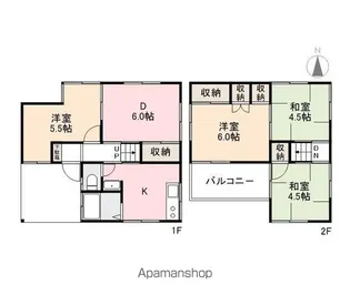 香川県高松市木太町【一戸建】の間取り