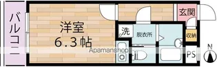 エムアイハイツ【5階】の間取り