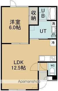 ディアポートⅠ【101号室】の間取り