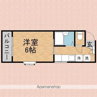 メゾンシティーA館【2階】の間取り