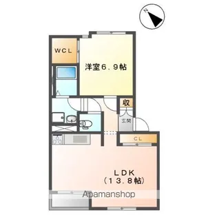 エトワール・ドゥ【2階】の間取り