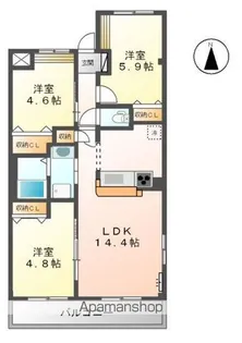 グレイス【201号室】の間取り