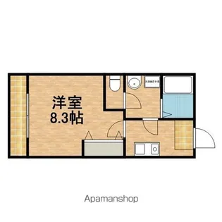 クレフラスト龍禅寺A【1階】の間取り