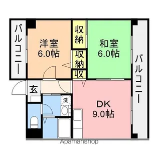 ファースト・トゥイッグ女池【3階】の間取り