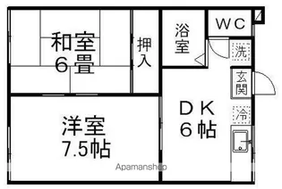 クレセントA棟【1階】の間取り