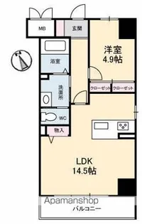 Urban Vista 中央町【6階】の間取り