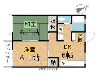 メゾン小山Ⅲ【1階】の間取り
